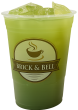 Green iced tea cup