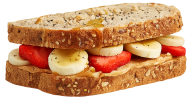 Bread with fruits